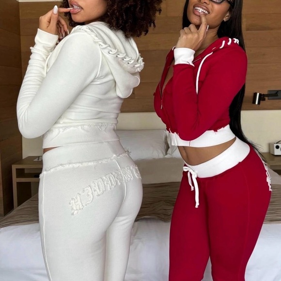 Hidden Cult Pants - Hidden cult red & white Inca set (LIMITED EDITION 2024 DROP)